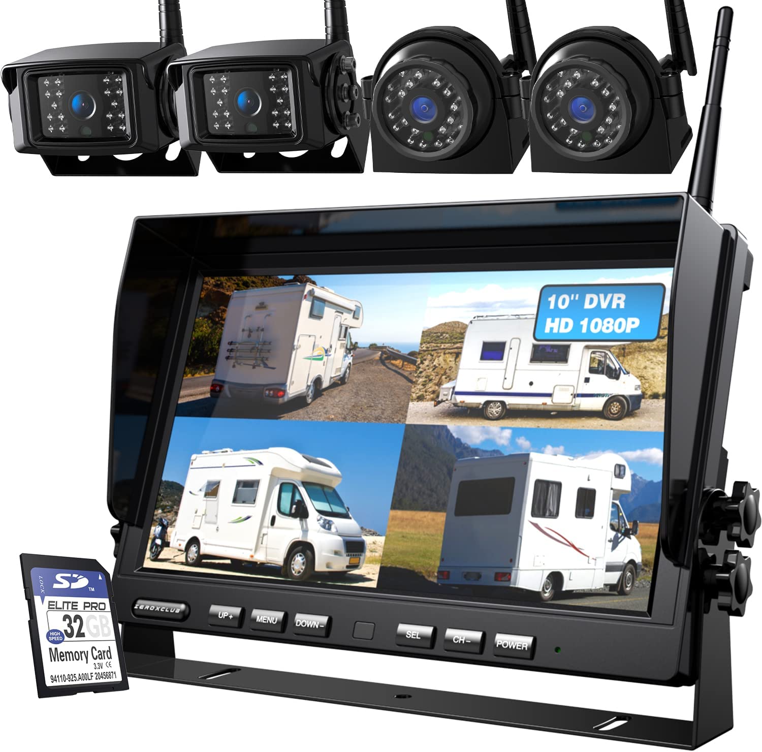 Wireless Rearview Camera, KIMISS 170 Degree IR Rear View Camera Wireless Rearview Camera, KIMISS 170 Degree IR Rear View Camera