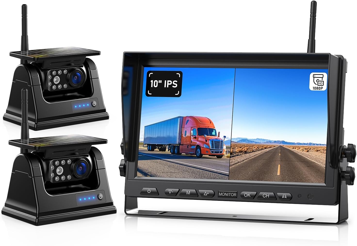Wireless Backup Camera with 43 Inch LCD Monitor Kit Stable Signal Transmission R Wireless Backup Camera with 43 Inch LCD Monitor Kit Stable Signal Transmission R