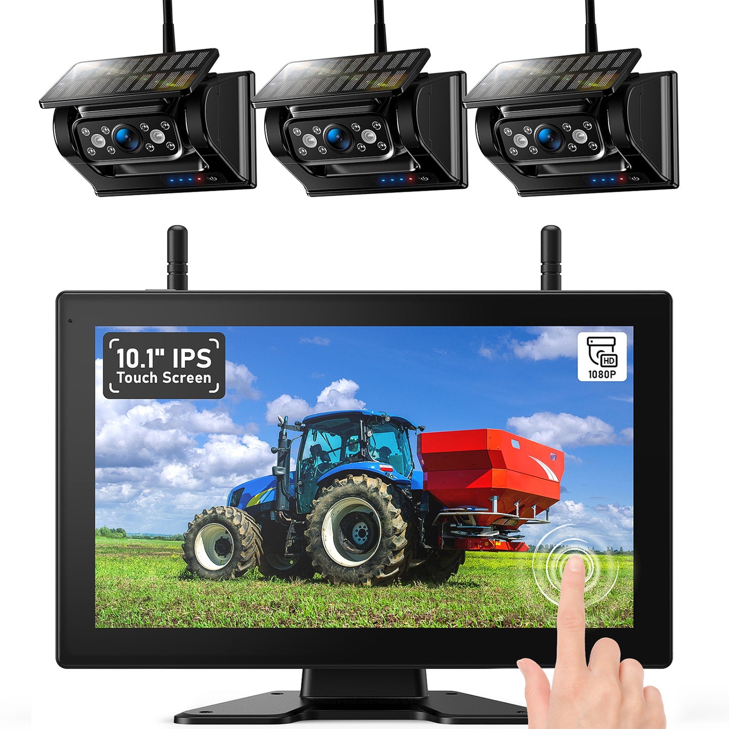 ZEROXCLUB 4 X HD1080P Telecamere Di Backup Magnetiche Solari Wireless ZEROXCLUB 4 X HD1080P Telecamere Di Backup Magnetiche Solari Wireless