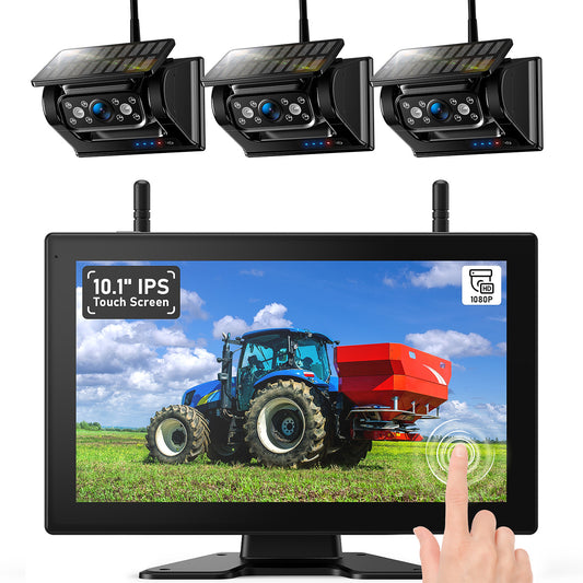 Compact Tractor Rear Camera ZEROXCLUB Solar Wireless Backup Camera