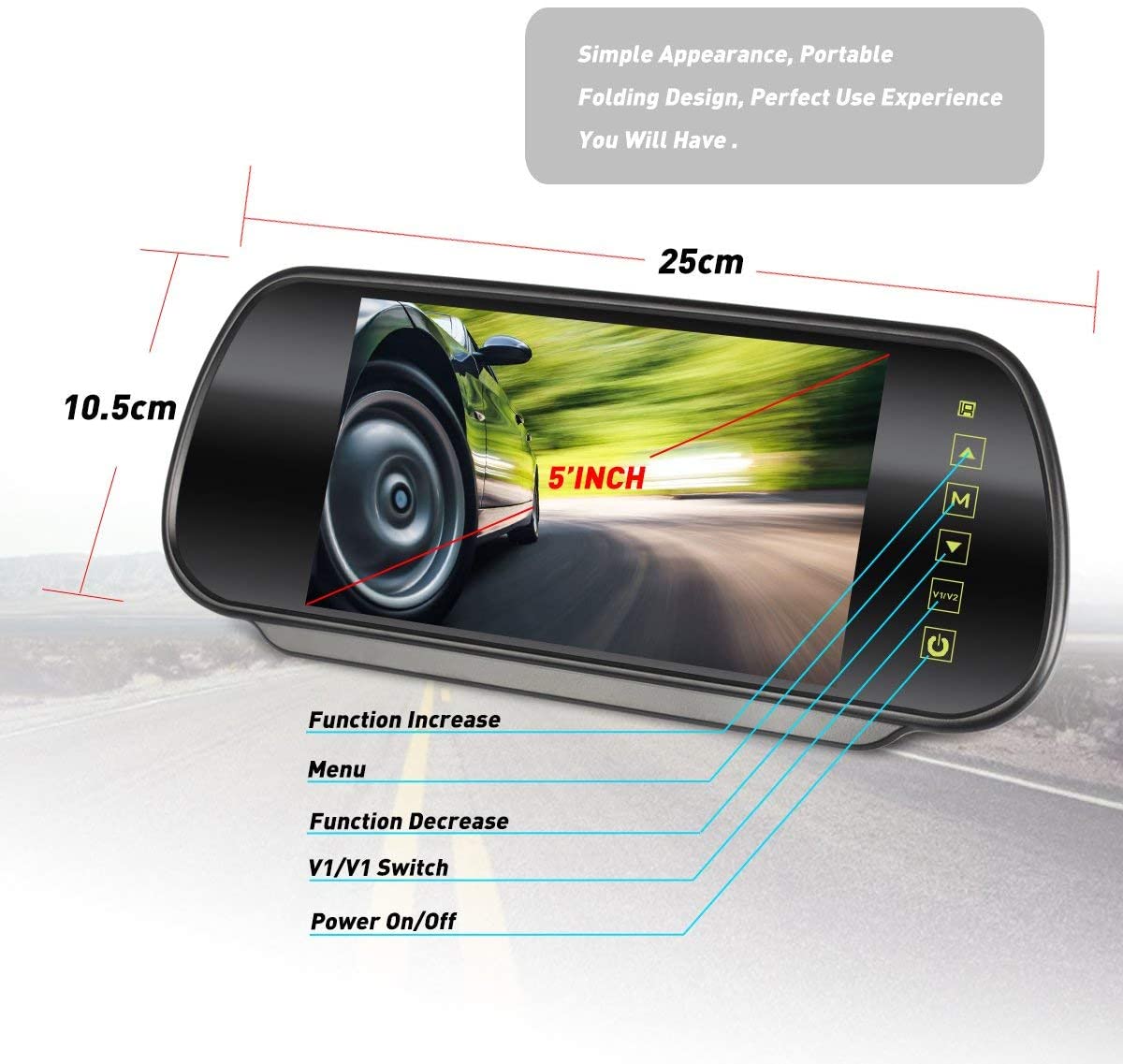 ZEROXCLUB Zero Blind Spot Rear View Safety Waterproof Backup Camera - Commercial Grade - Built for Trucks,RV's,Buses and Trailers(CCD01)