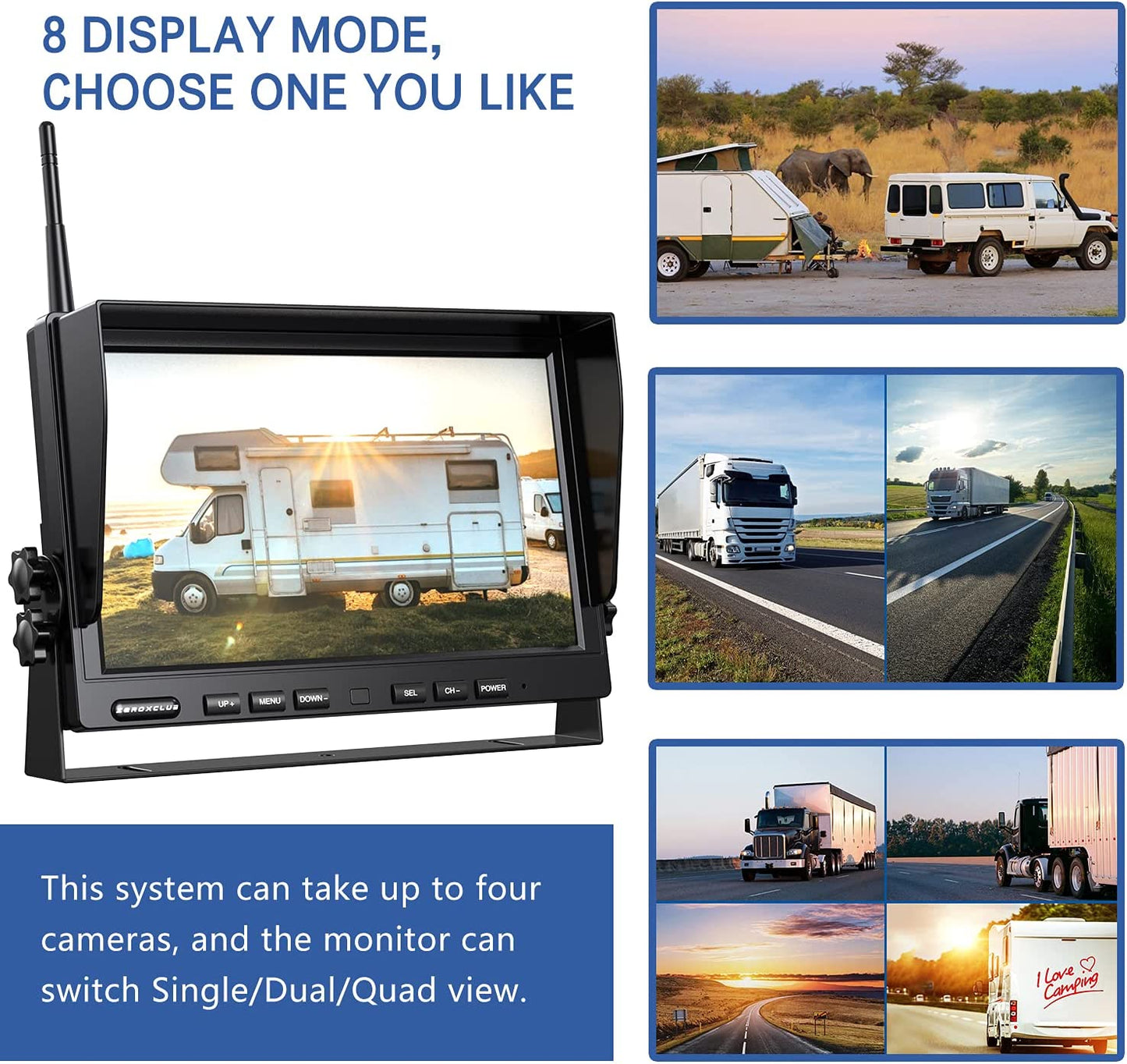 10-Inch Monitor for ZEROXCLUB BW101SL/BW102SL/BW103SL/BW104SL System